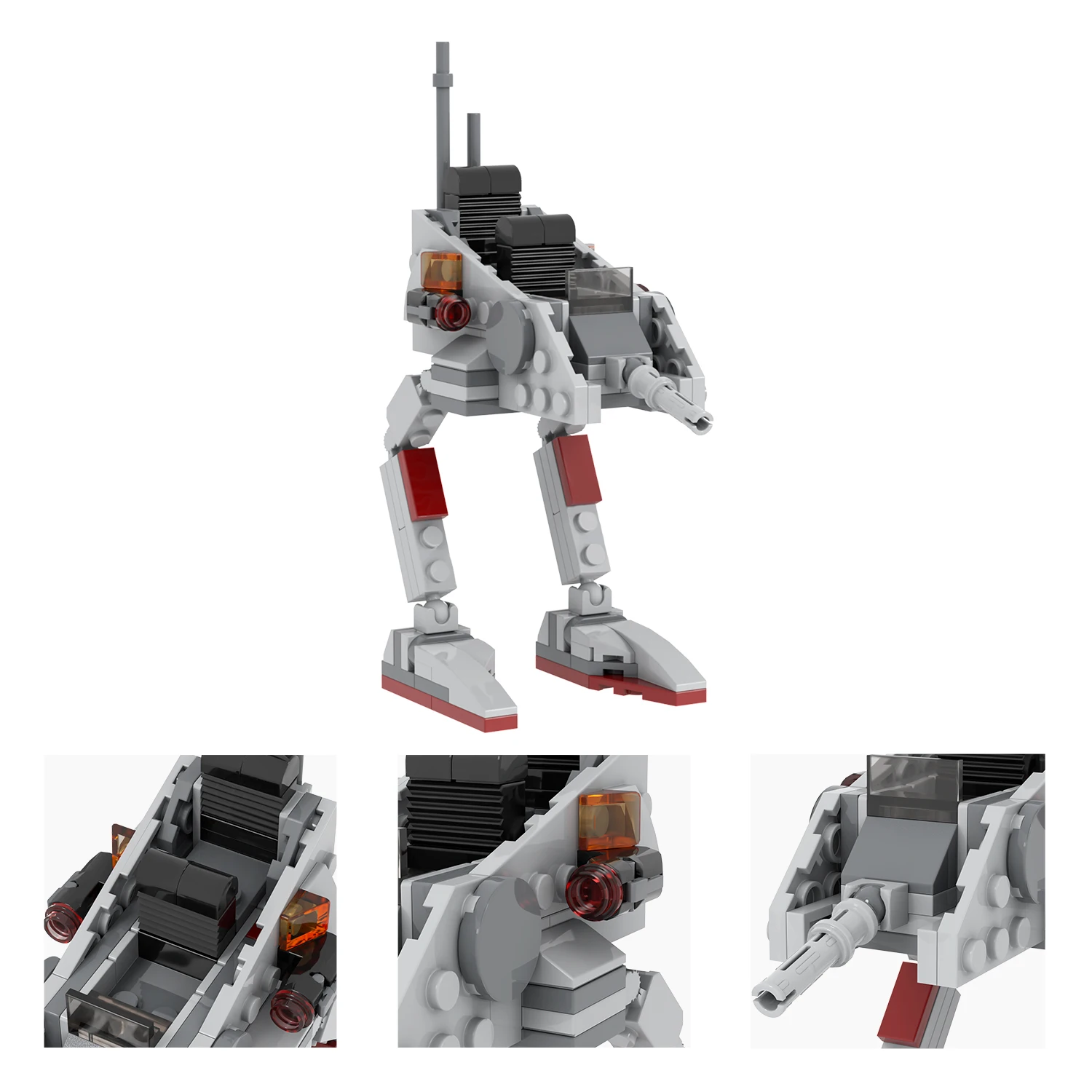 MOC2227 Interstellar Series Clone Soldier Walking Machine 107Pcs Building Blocks Movie Recon Transport Model Assemble Kids Toys