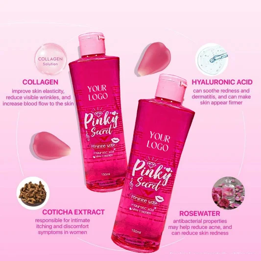 private label women yoni lotion female care vaginal cleanser feminine intimate wash cleaning solution  Whitening Antibacterial