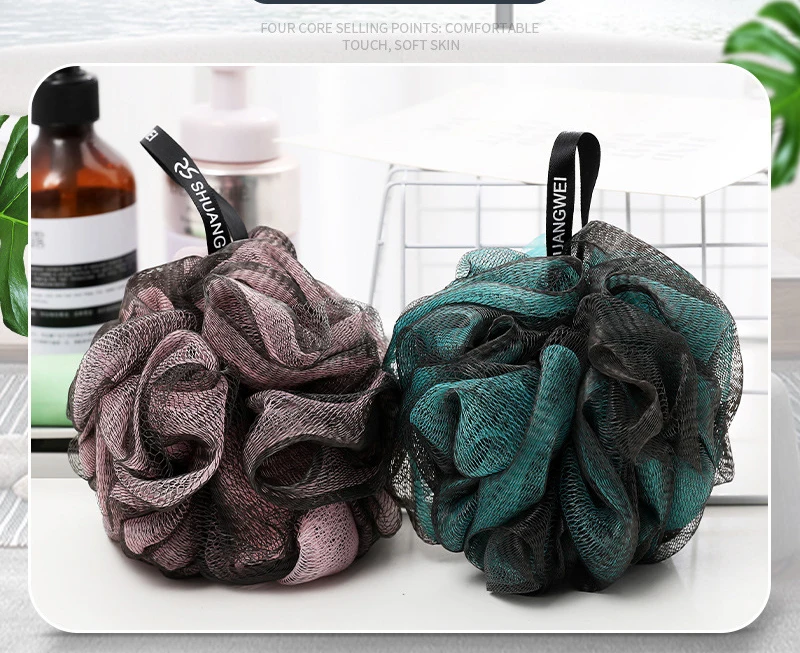 Extra Large Mesh Pouf Soft Scrubber for Men and Women Exfoliate with Big Gentle Cleanse in Beauty Bathing Accessories