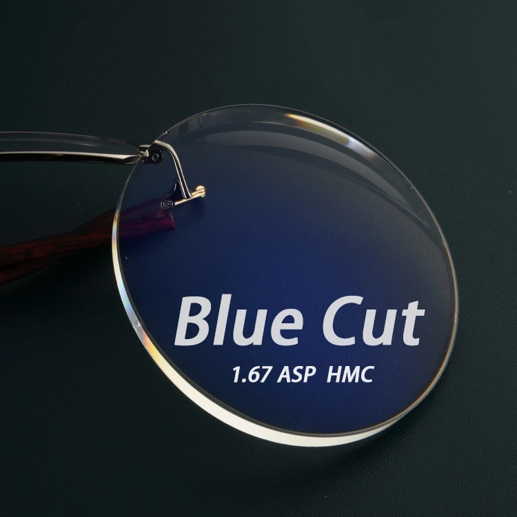 Manufacturer price asp 1.67 EMI HMC coated single vision CR39 eyeglasses lens optical lenses