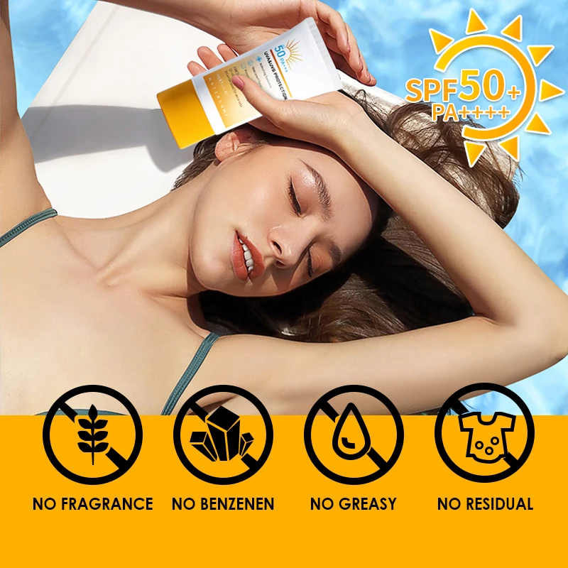 wholesale waterproof customized sun blocking Physical Chemistry protector sunscreen