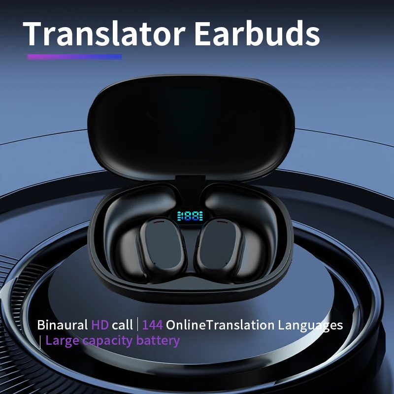 Unique Design Wireless High Quality Music Earphone With Timely Translation Touch Control Headset