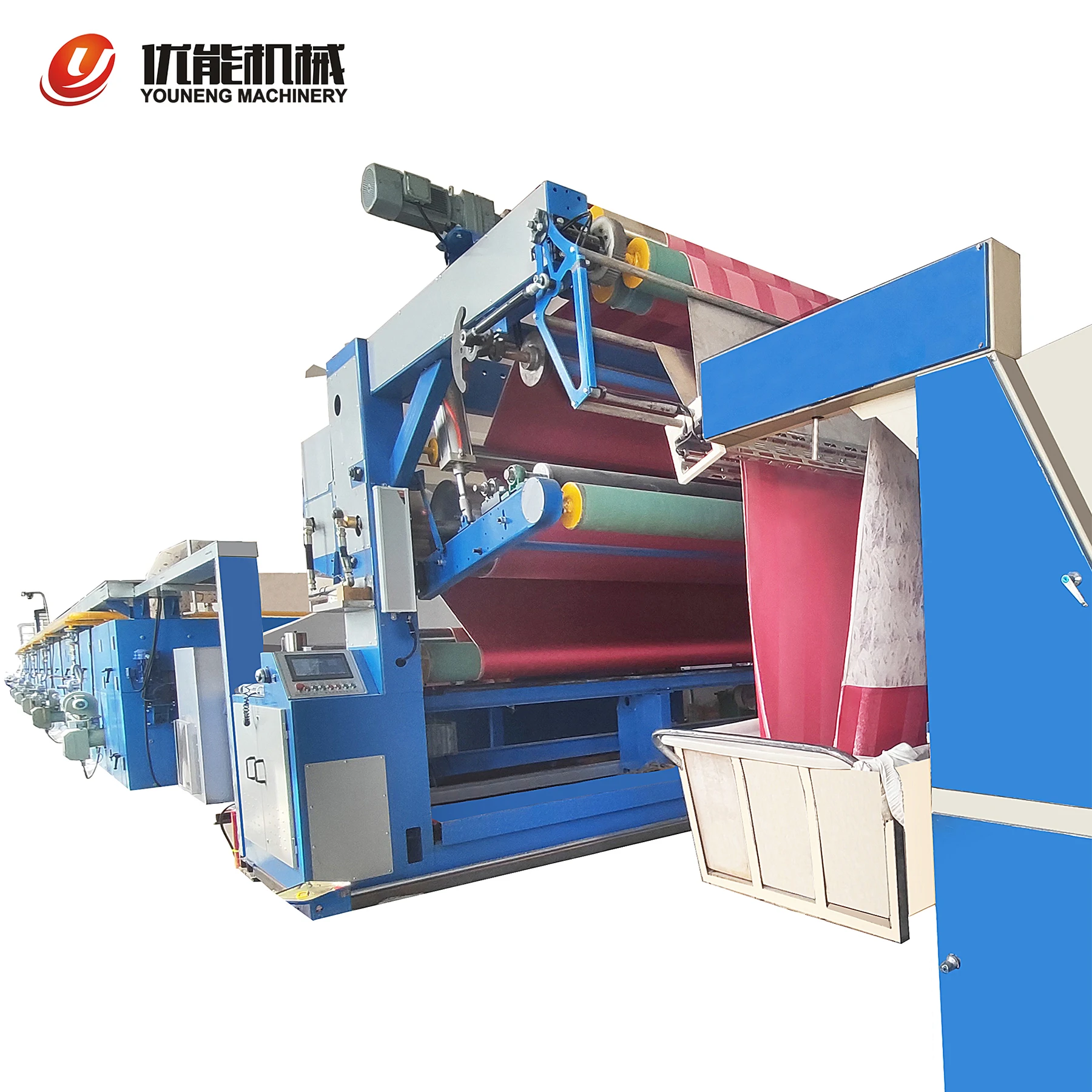 Youneng Fabric Hot Air Open Width Stenter Setting Machine for Weaving Fabric finishing in garment