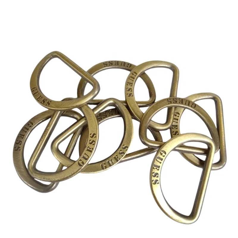 Best price D Shape Custom Metal Buckle D Ring For Bag  D-buckle Half Round D shape Buckle