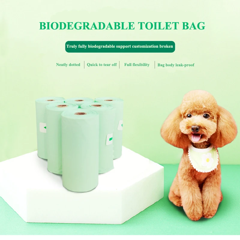 Biodegradable Pet Dog Poop Bag Environmental Protection Portable Cat Poop Garbage Bag Outdoor Pet Cleaning Bag