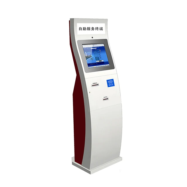 Interactive Self Service Bill Payment Kiosk Self information check Touch Screen with Card Reader