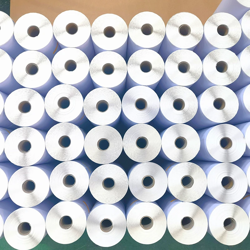 Roll 4x6 100x150mm direct thermal paper logistics waybill barcode shipping address adhesive label sticker for thermal printer