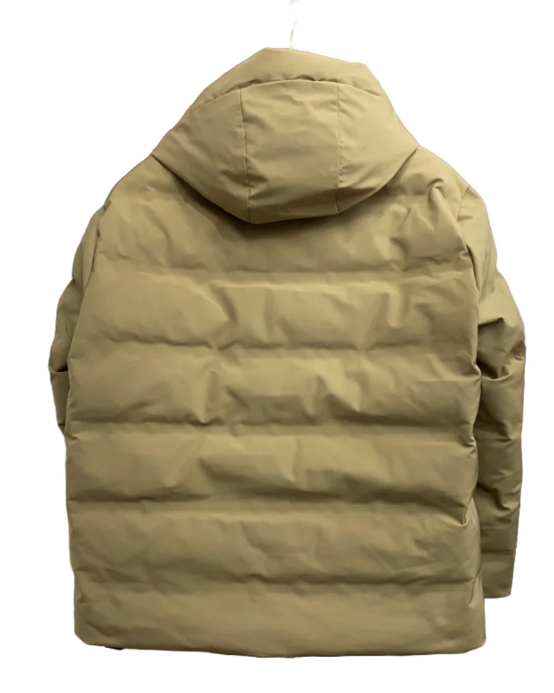 Mon-6 Super Soft Casual Midi down Jacket Breathable White Goose down with Heavy Industry Style Plumpy and Plump Design