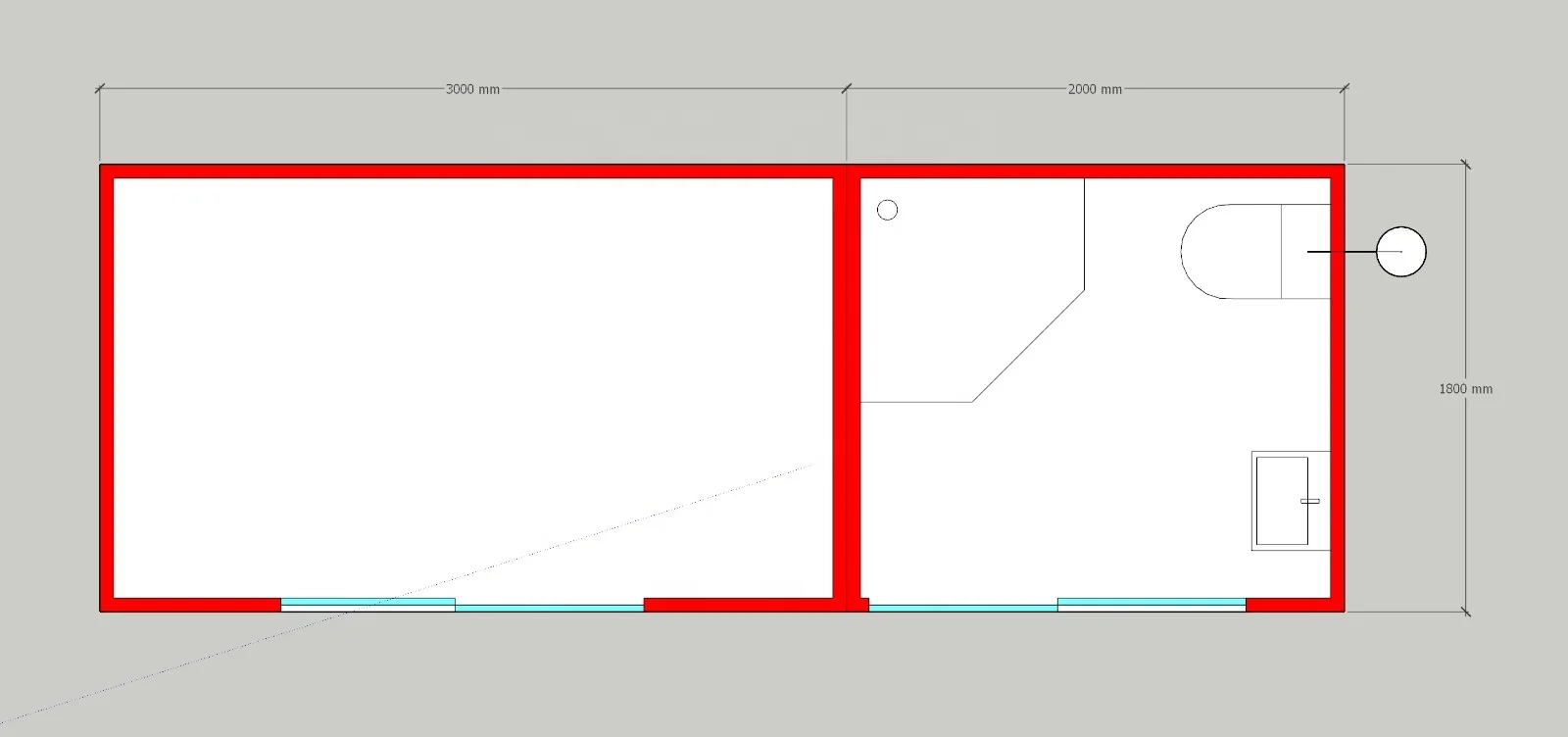 9sqm Moveable Small Office with Bathroom Home Office Modular Store Mobile Warehouse for Rent in Israel