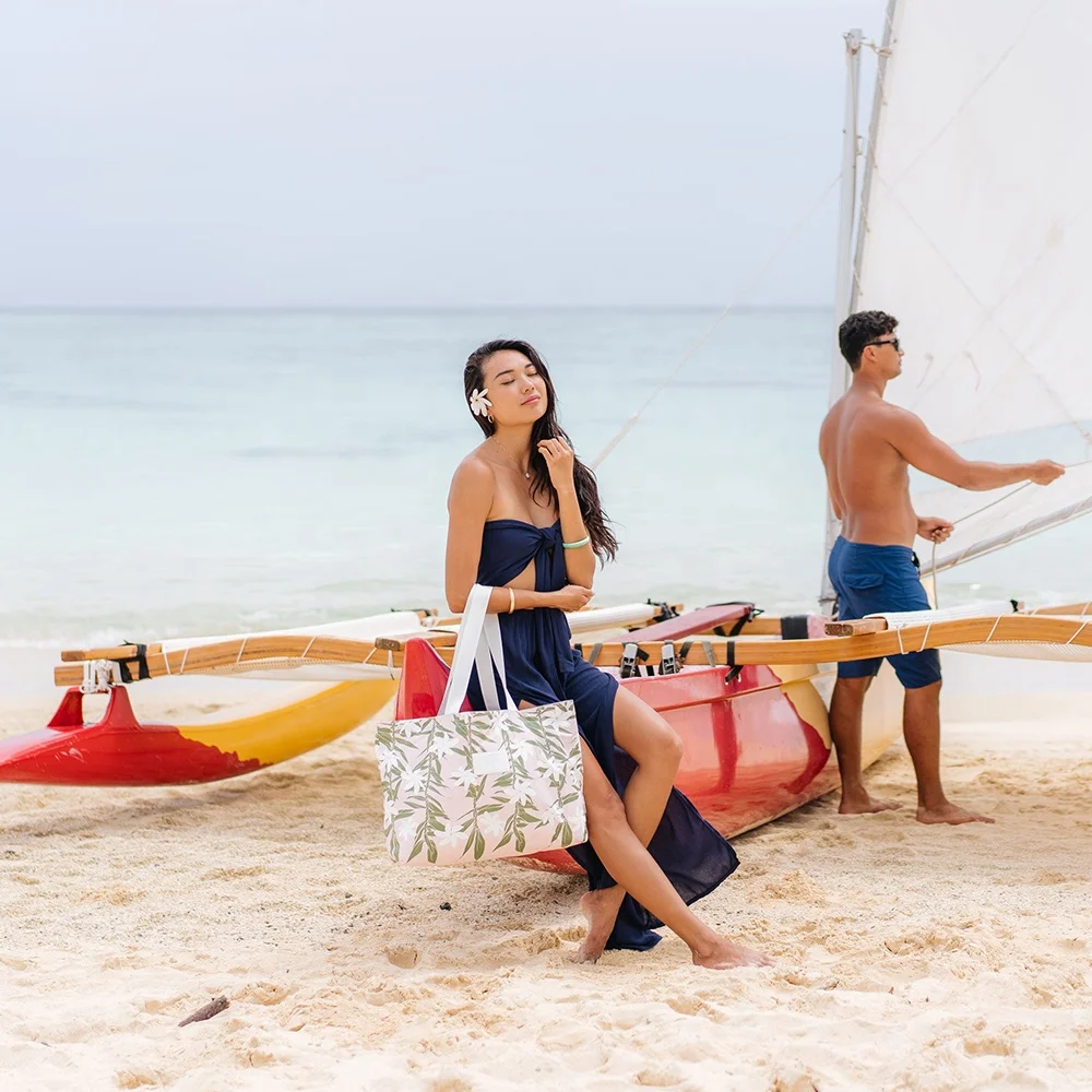 Waterproof Tear Resistant Shopping Fashion Reversible tyvek beach tote, soft tyvek-tote-bag custom