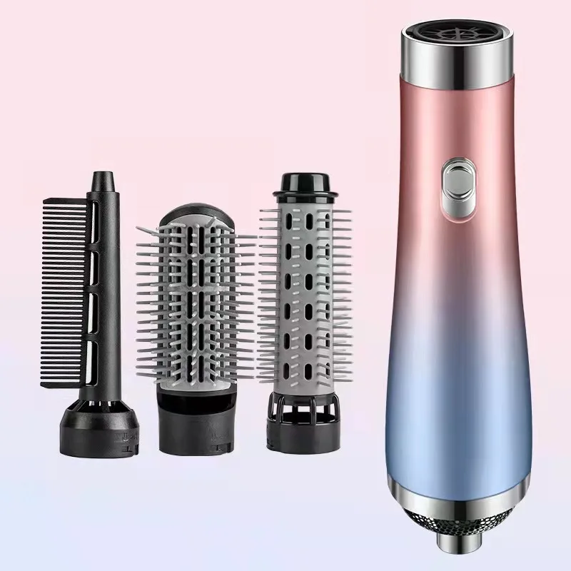 Lazy Wireless Electric Hot Air Brush Heatless Hair Curlers Hair Curler Dryers Professional 3 In 1 One Step Hair Dryer Comb Brush