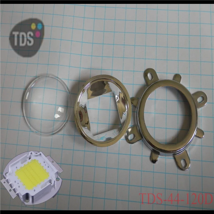 Home digital projector 12V 30W led lens 44mm with 60 / 120 degree 3 years warranty