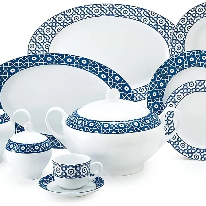 China Factory  120pcs porcelain Dinnerware set /ceramic  dinner set luxury for 12