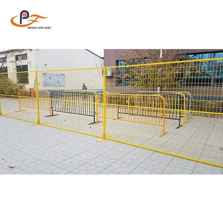 DDP High quality canada standard wire mesh construction site temporary fence panels