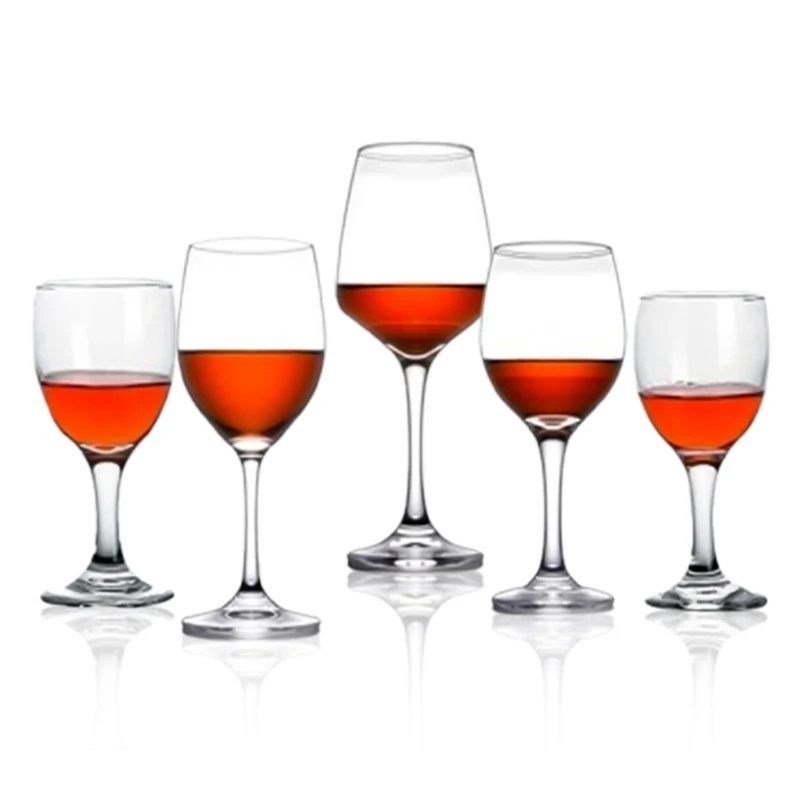 Wholesale German Modern Goblet Red Wine Glass Handmade Gradient Painting colors Burgundy Bordeaux Wine Glass Household