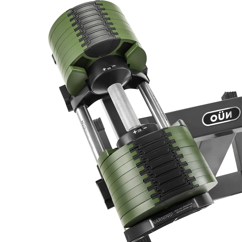 2024 Hot Sale Custom Logo Adjustable Dumbbell Gym Adjustable Dumbbell 50LBS Nuobell