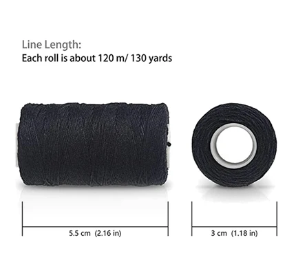 Нить для плетения волос высокоинтенсивный аксессуар наращивания из полиэстера нить изготовления париков