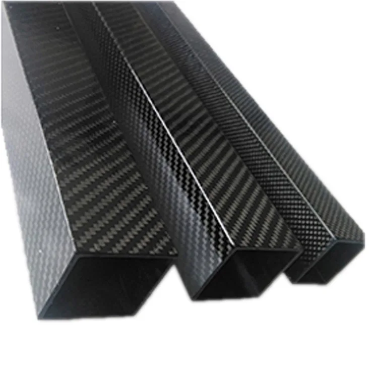 Factory High Strength Square Carbon Fiber Tube 3K Carbon Fiber Rectangular Tube Carbon Fiber Square Tube Custom