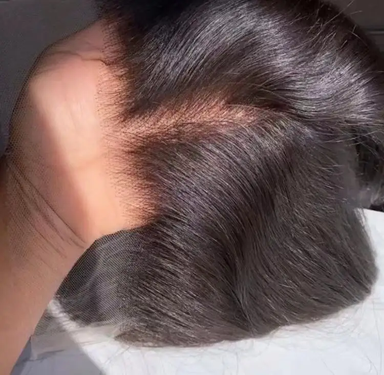 
Wholesale New Trends Transparent HD Thin Swiss Lace Frontal Closure, Cuticle Aligned Pre Plucked Virgin HD Hair Lace Frontal 
