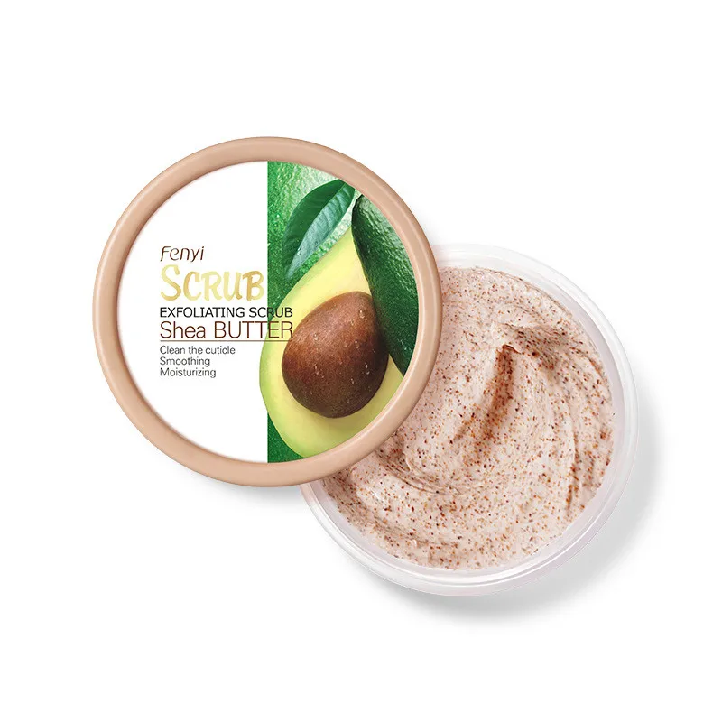 Direct selling natural fruit oil exfoliating whitening moisturizing facial and body scrub