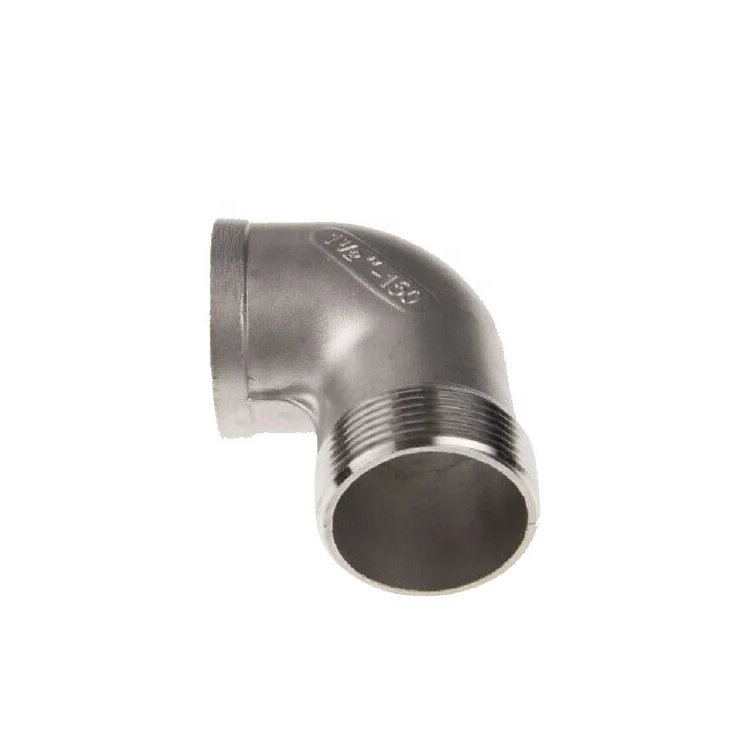 Прямая Заводская поставка Колено 90 градусов SS 1/2 & 304 F/M Npt/Bsp резьбовые фитинги Pip 316 дюйма