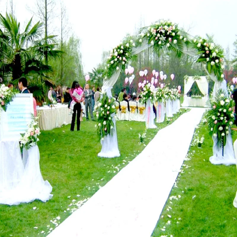 Non-woven needle punched decorative wedding event carpet rolls exhibition outdoor red  carpet