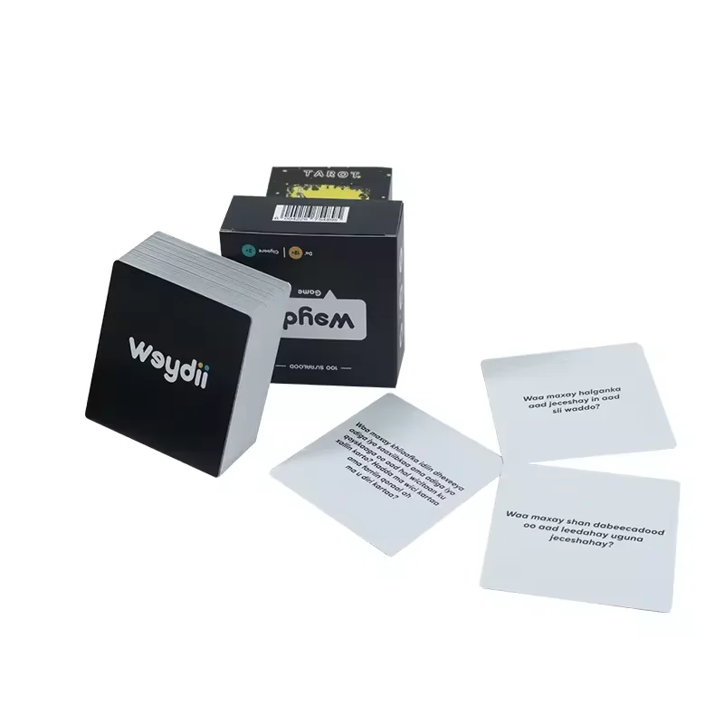 Customized Style High Quality Printing Adult Question Card Game Playing Game Card for Party