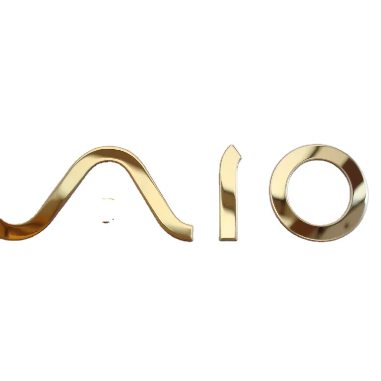 Factory Wholesale Metal Nameplate Branded Souvenirs Gift Customized Metal Gold Logo Sticker Label 3D Printer Label Sticker