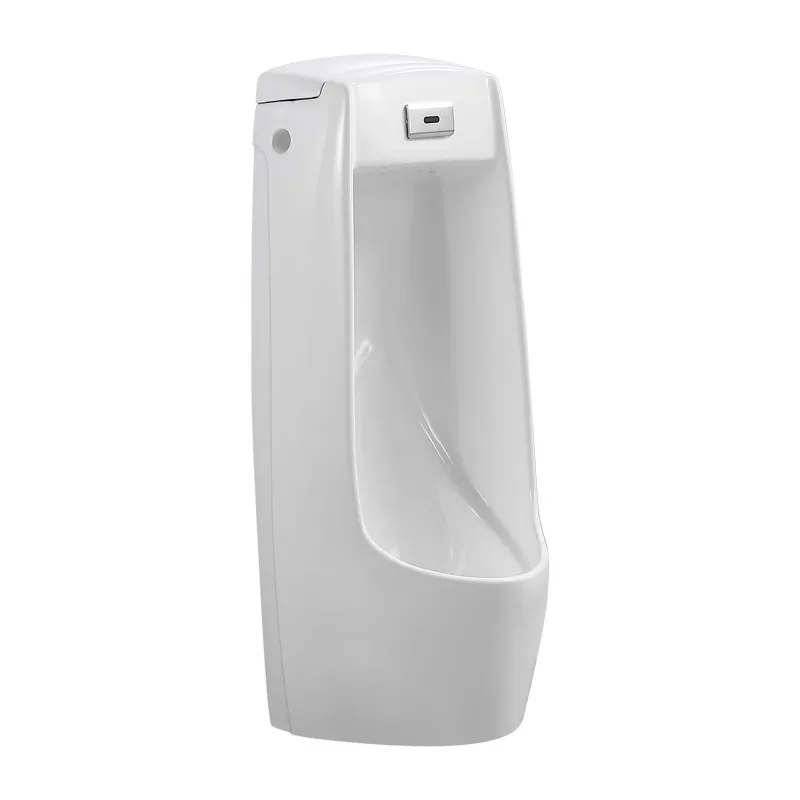 Modern European Design Automatic Sensor Wall-Mounted Ceramic Urinal Floor-Standing for Hotels and Bathrooms