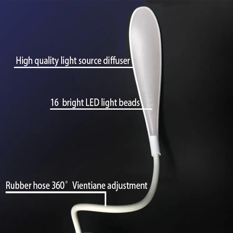 
Promotion Night reading Book Light Arm Flexible Mini LED Clip Rechargeable Usb Light Touch Table Desk Lamp/Light LED 