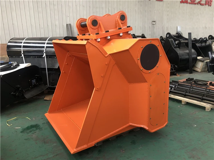 XCMG official skid steer attachment rock crusher bucket for sale
