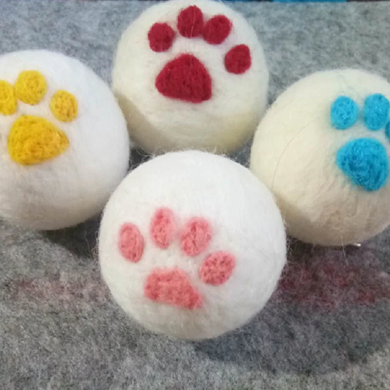 good-looking 7cm holiday decoration wool felt ball garland