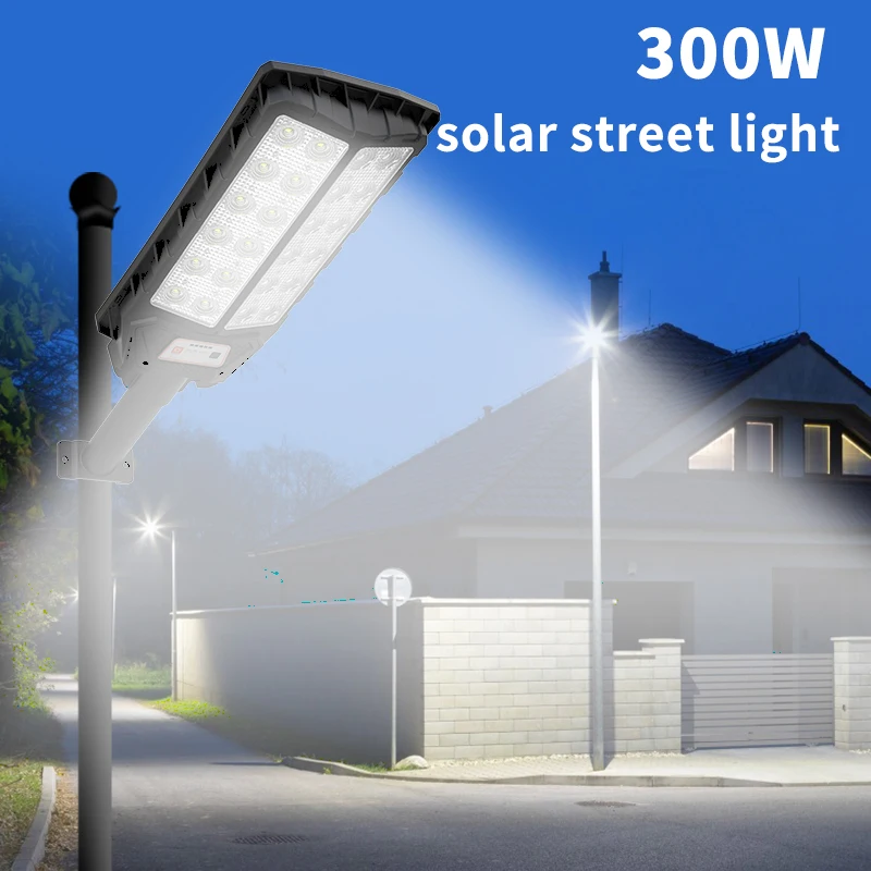 IP65 solar street light 300w saving all in one integrated outdoor solar powered street light lamp waterproof