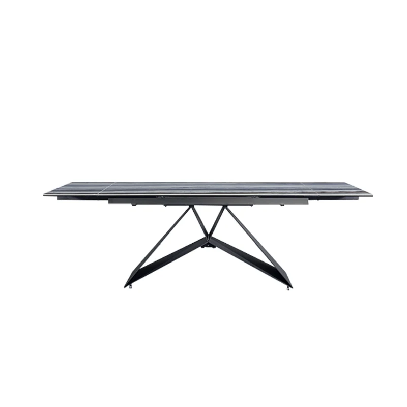 Unique design porcelain slab transformer table extendable /extending french dining table