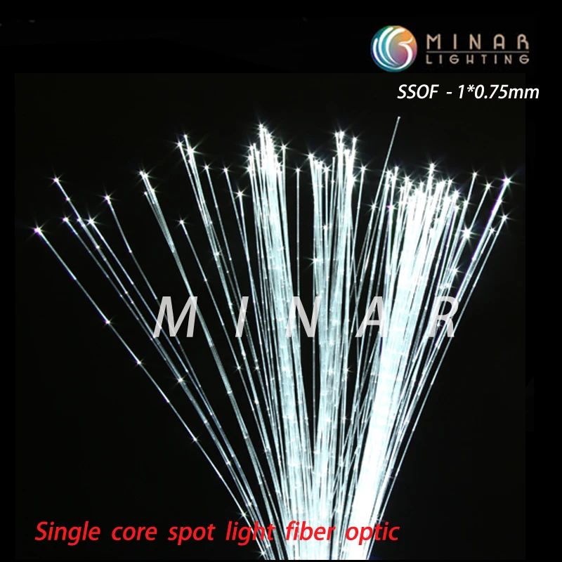 PMMA 0.75mm Fiber Tail Side Spot Light Cabe Plastic Sparkle Optical Fiber Cable