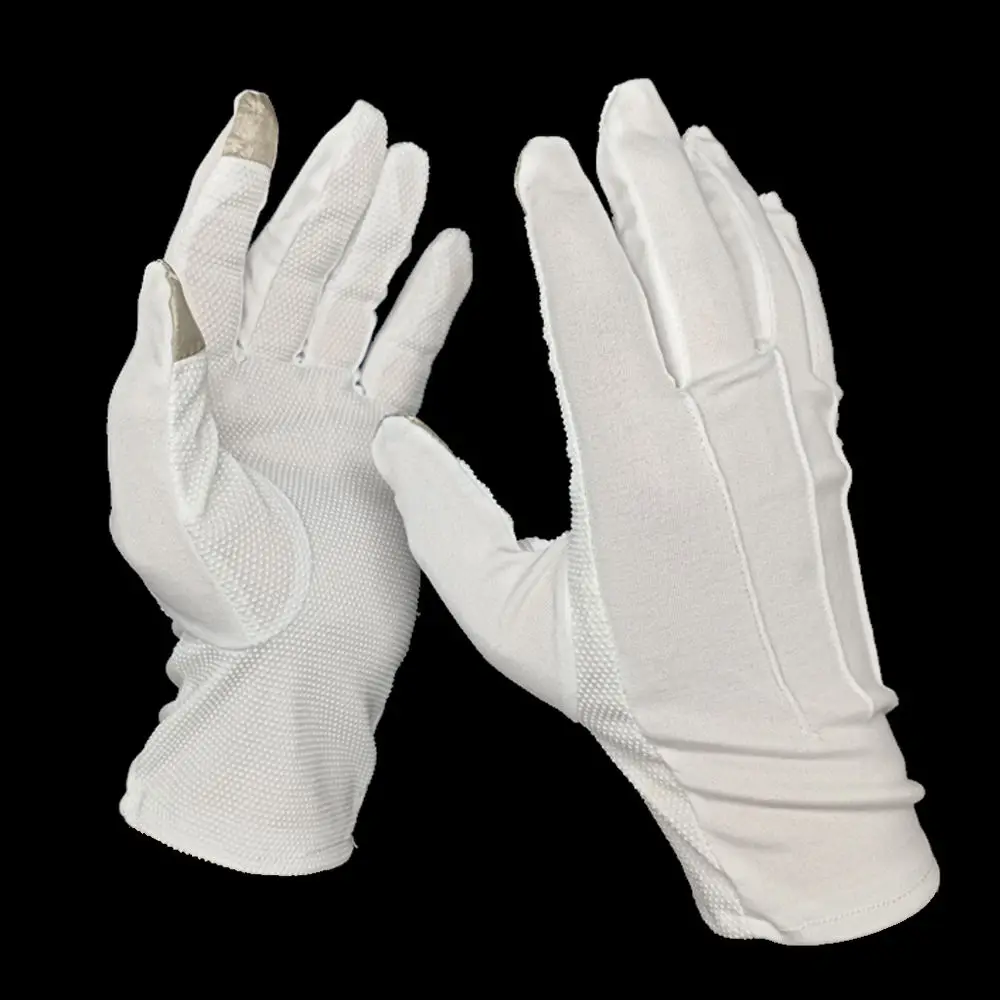 Touch Screen Hot Sale Two Fingers Non-Slip Summer Driving Cotton Gloves