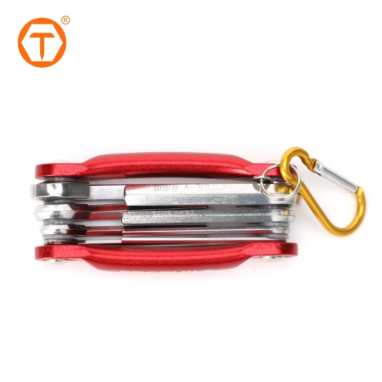 8 In 1 Sinotools Bicycle Tool Set Hex Logo Folding Allen Key 3mm Multi Tool Key