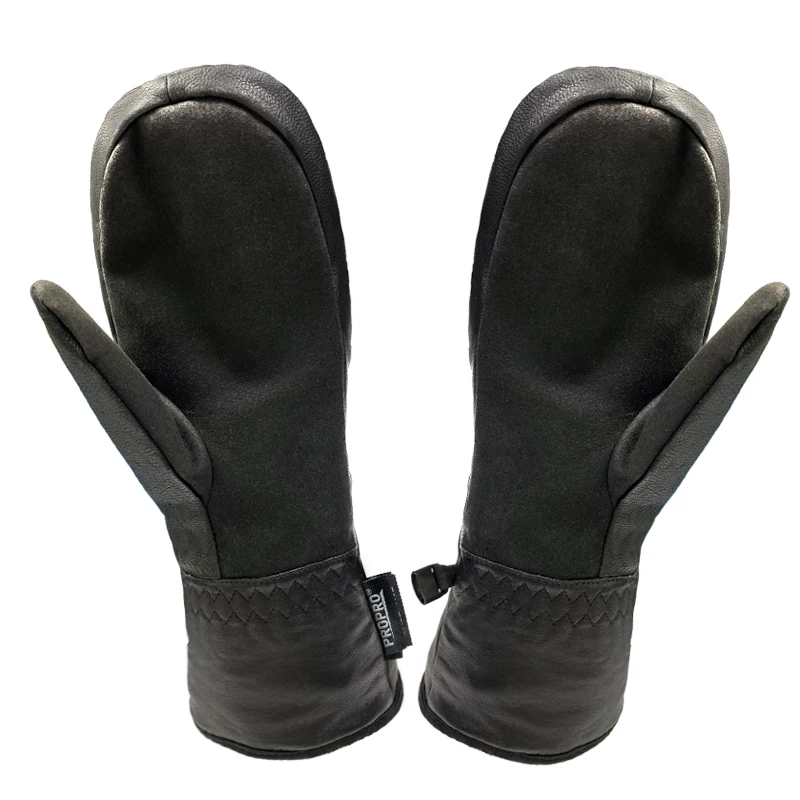 PROPRO Snow Gloves Women Men with Waterproof Membrane Goatskin Palm 3M Thinsulate ski gloves mitten
