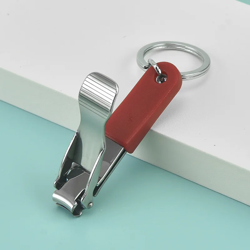 Eco-friendly Premium Stainless Steel Fingernail and Toenail Clipper Cutters Effortless Nail Clipper With Keychain