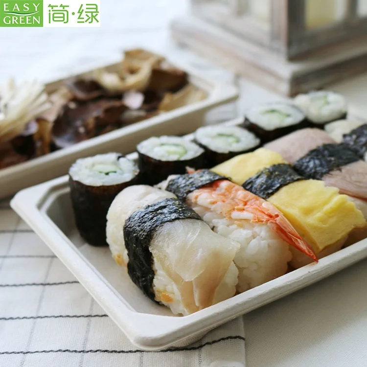 Easy Green Biodegradable Paper Japanese Sushi Packaging Boats Box