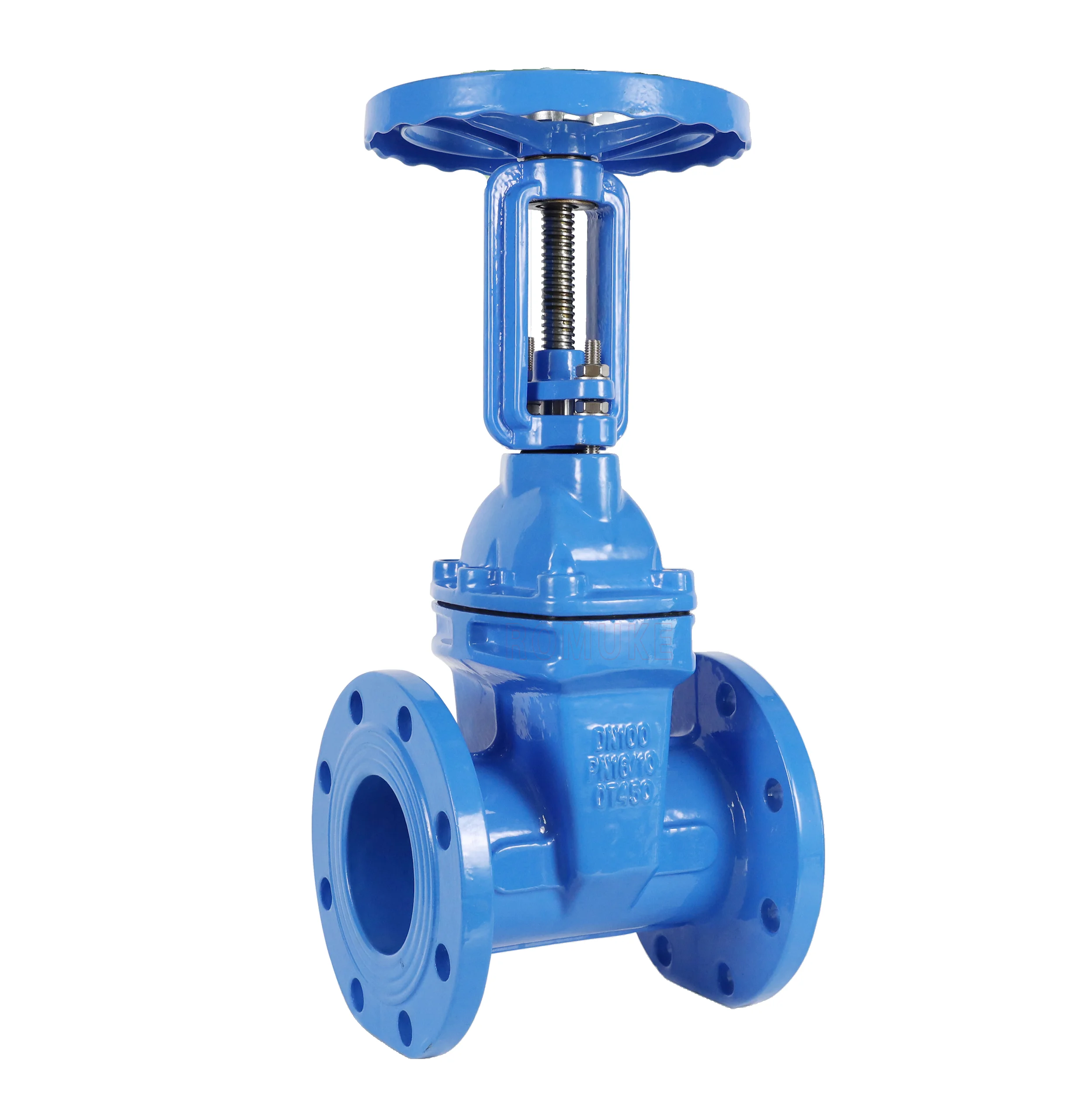 Z41X-16Q  Rising stem gate valve ductile iron rising stem soft sealing elastic seated flange gate valve DN50100150