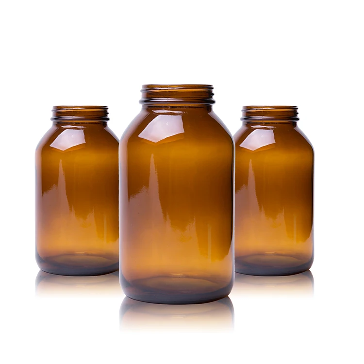 100ml 150ml 200ml 250ml 500ml Wide Mouth Amber Pharmaceutical Medical Capsule Pill Glass Bottle