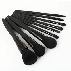 9 pcs black makeup brush manufacturers wholesale makeup brush sets makeup brush set custom vegan soft fiber hair