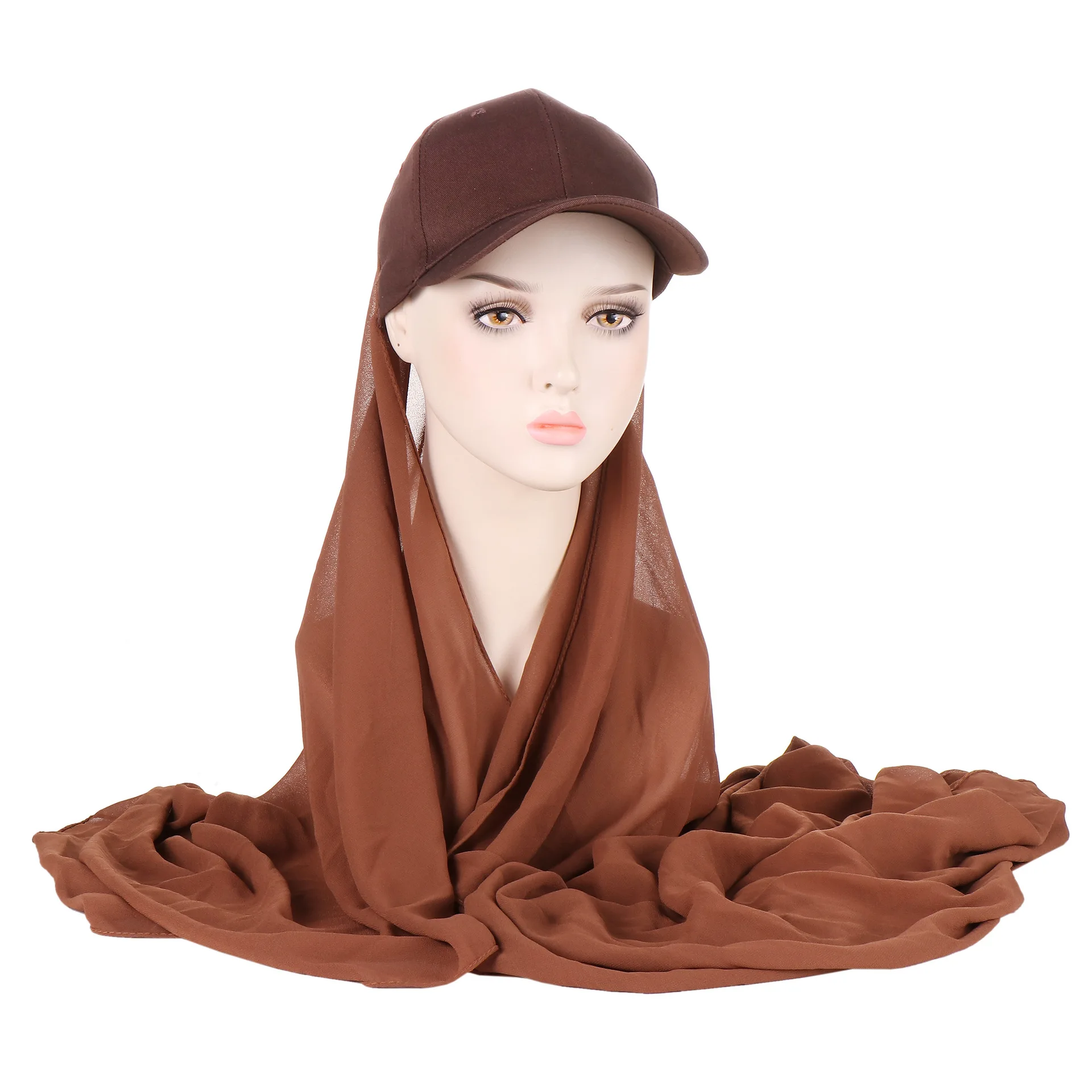 Hat Sport Hijab Shawl Scarf Turban Islamic Muslim Fashion Clothes For Women Spring Summer Veil Accessories Undercap muslim sets