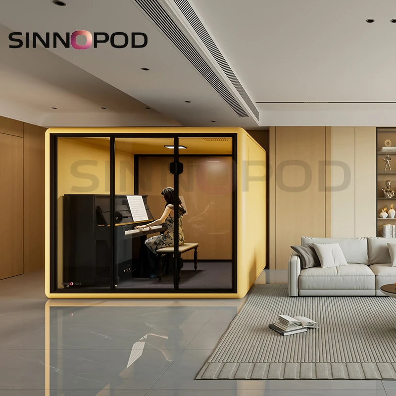 Customized 4/6 people Conference Room Acoustic Meeting Booth Office Soundproof Studio Pod Phone Booth