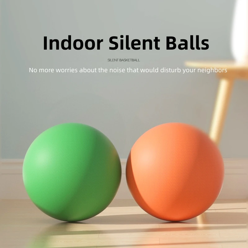 Custom Logo Size 3 5 7 Soft Pu foam Silent Basketball Indoor Quiet Training Balls Kids Toys Bouncing Ball