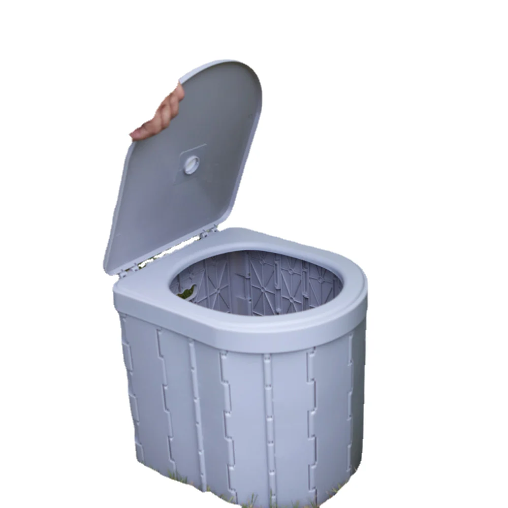 Portable Toilet for Camping Convenient Car-mounted Folding Travel Outdoor Potty Odor-proof and Non-slip