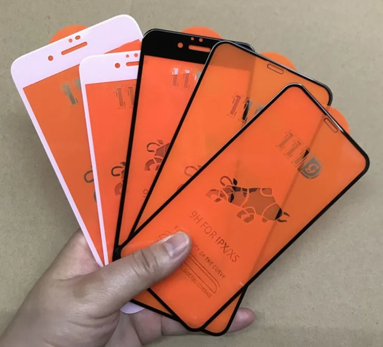  0 3 мм 2 5D 9h 111D закаленное стекло для защиты экрана телефона iphone xs max