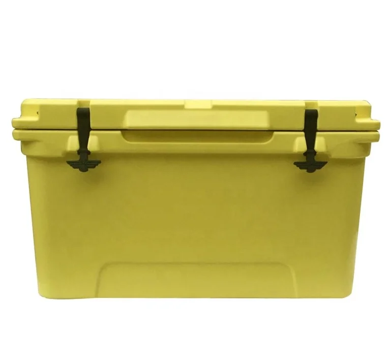 OEM Roto molded Custom color rotomolded ice cooler 65 liter plastic ice box coolers