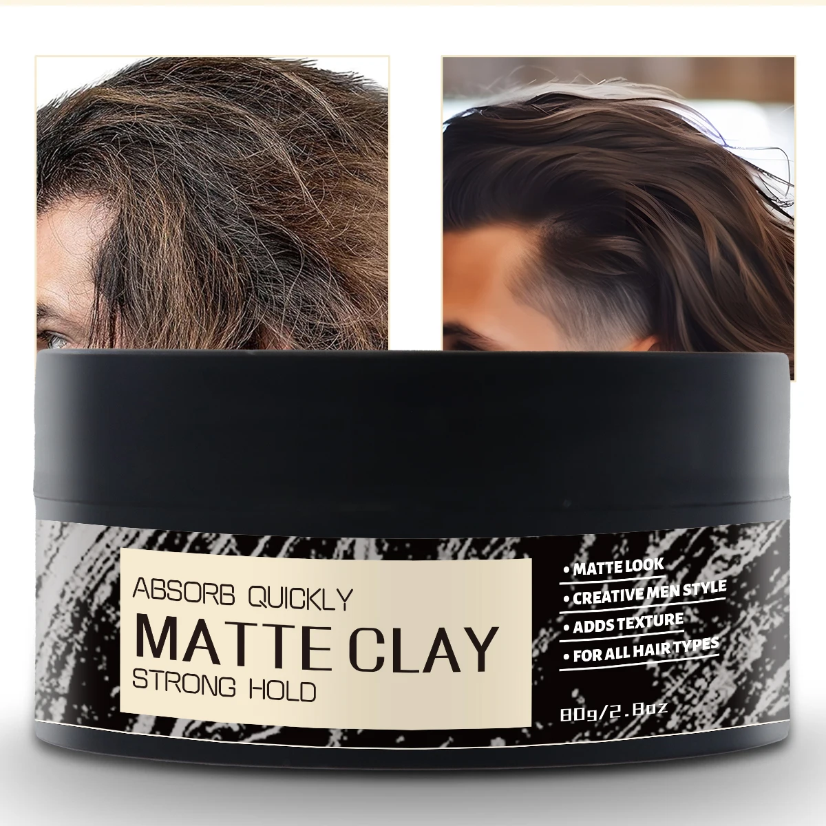 Customization Defines Shape Hair Men Styling Paste Matte Look Hair Clay Mud